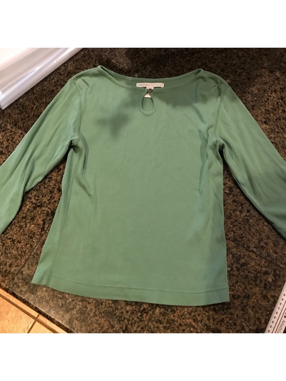 Natural Instincts Size Medium Sage Green Long Sleeve #2161